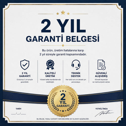 2 Yıl Garanti Resmi Belge