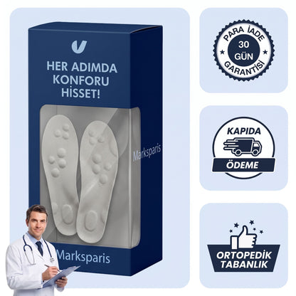 Marks Paris™ Topuk Dikeni Bel, Diz Ağrısını Ortadan Kaldıran Ortopedik Tabanlık