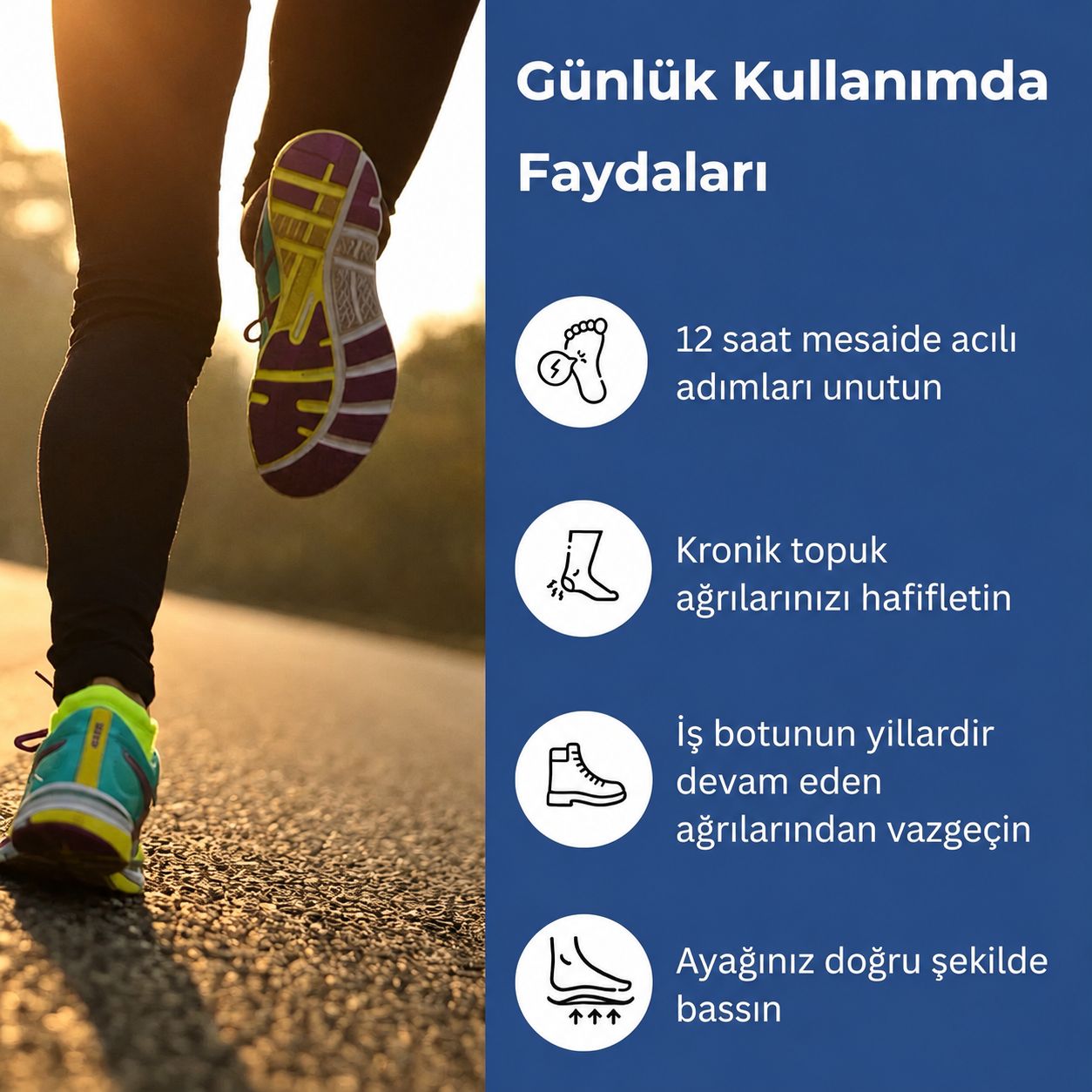 Marks Paris™ Topuk Dikeni Bel, Diz Ağrısını Ortadan Kaldıran Ortopedik Tabanlık