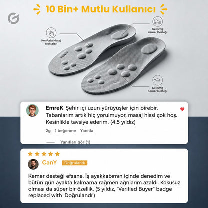 Marks Paris™ Topuk Dikeni Bel, Diz Ağrısını Ortadan Kaldıran Ortopedik Tabanlık