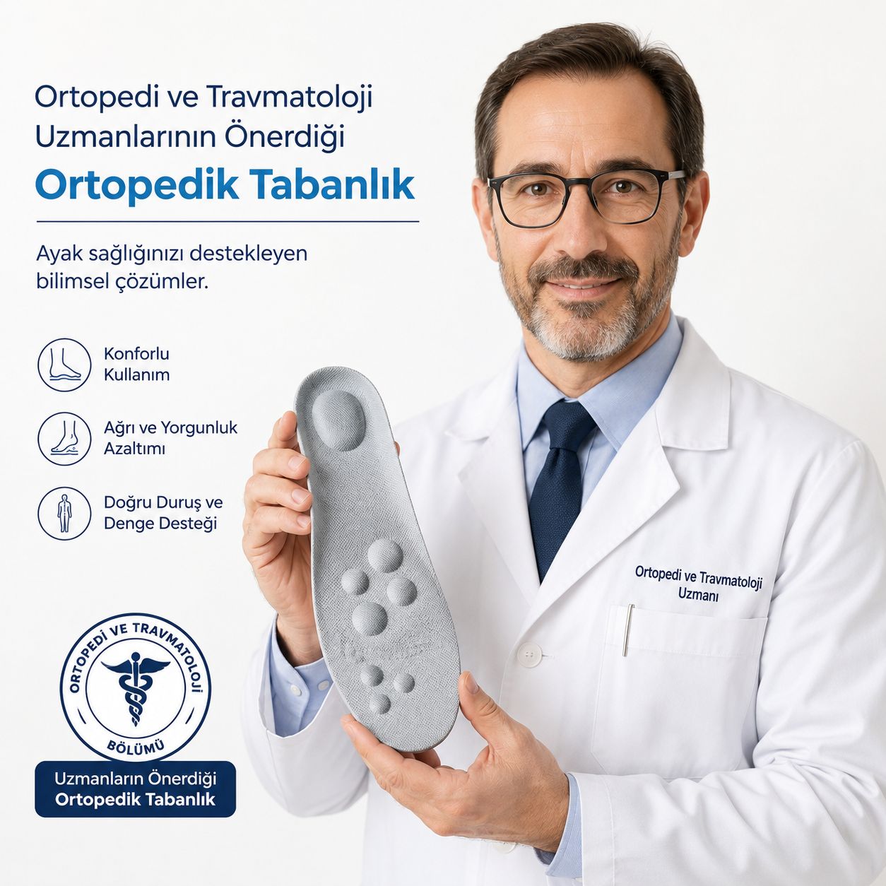 Marks Paris™ Topuk Dikeni Bel, Diz Ağrısını Ortadan Kaldıran Ortopedik Tabanlık