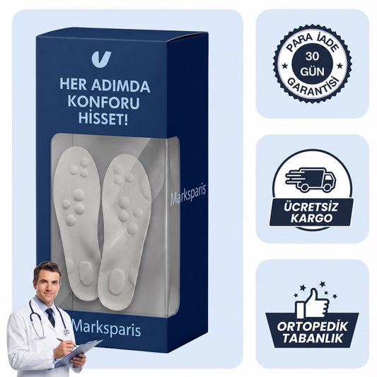 Marks Paris™ Topuk Dikeni Bel, Diz Ağrısını Ortadan Kaldıran Ortopedik Tabanlık